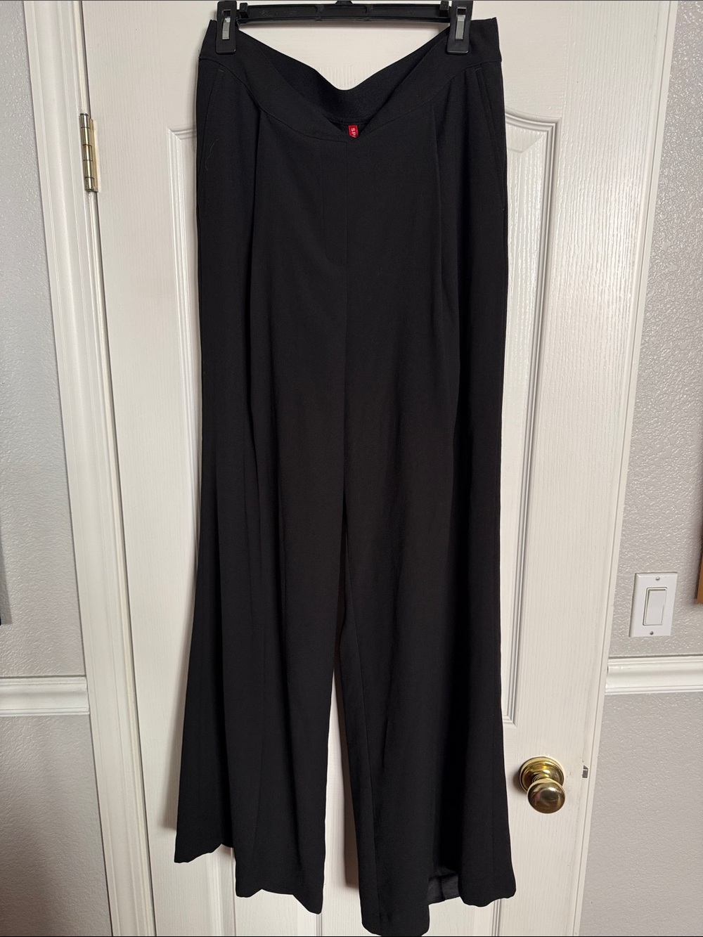 SPANX Black Wide-Leg High-Rise Pants